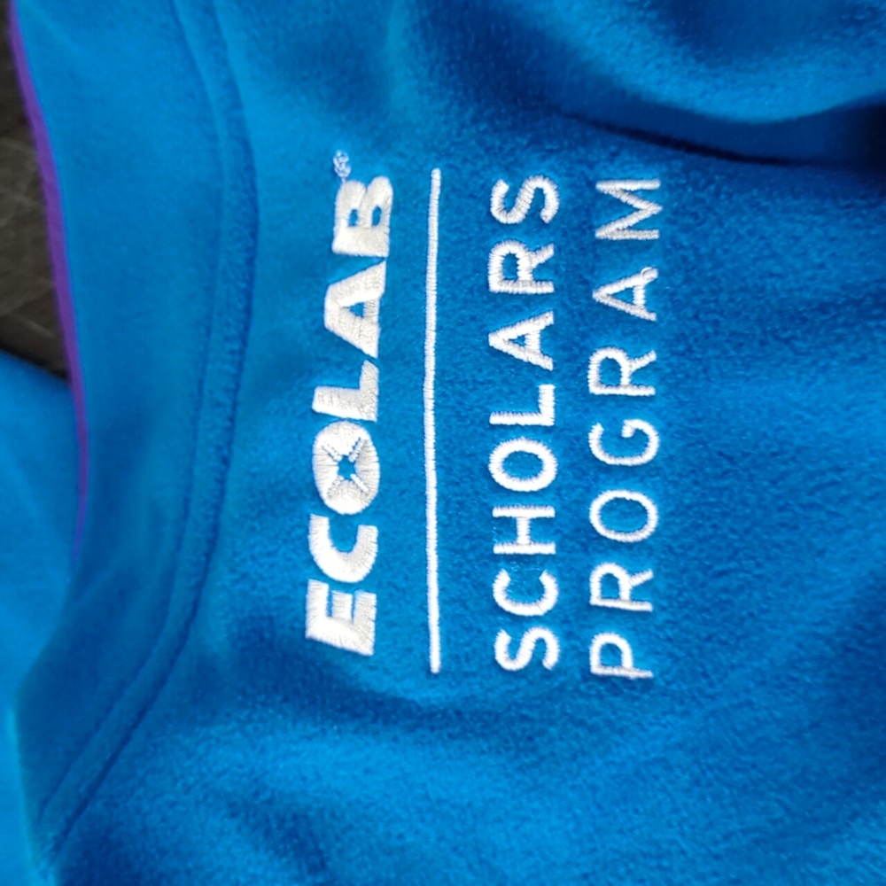 Patagonia Fleece Micro D Snap-T Pullover CORPORATE LOGO Women's Size Large - Picture 8 of 8